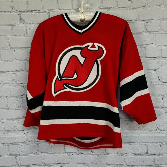 Vintage Maska CCM New Jersey Devils Martin Brodeur Hockey Jersey, Size Boys L/XL - Picture 1 of 7